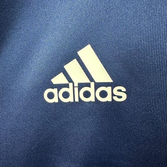 Adidas Quarter Zip Pullover Athletic Jacket Navy Blue Gray Training Perf. Sport - Picture 3 of 5